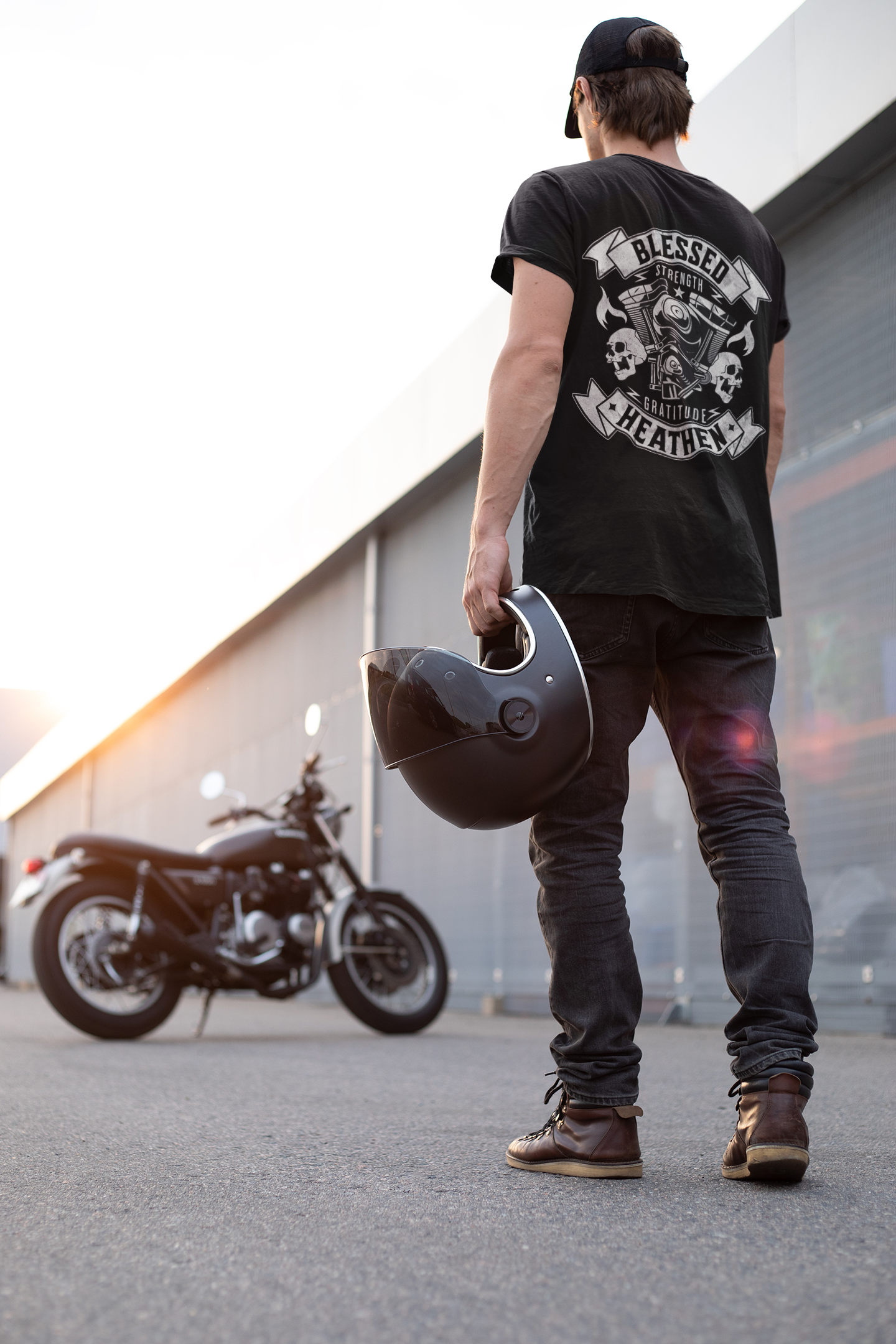 Men's Twin Cam - Design on Back Only