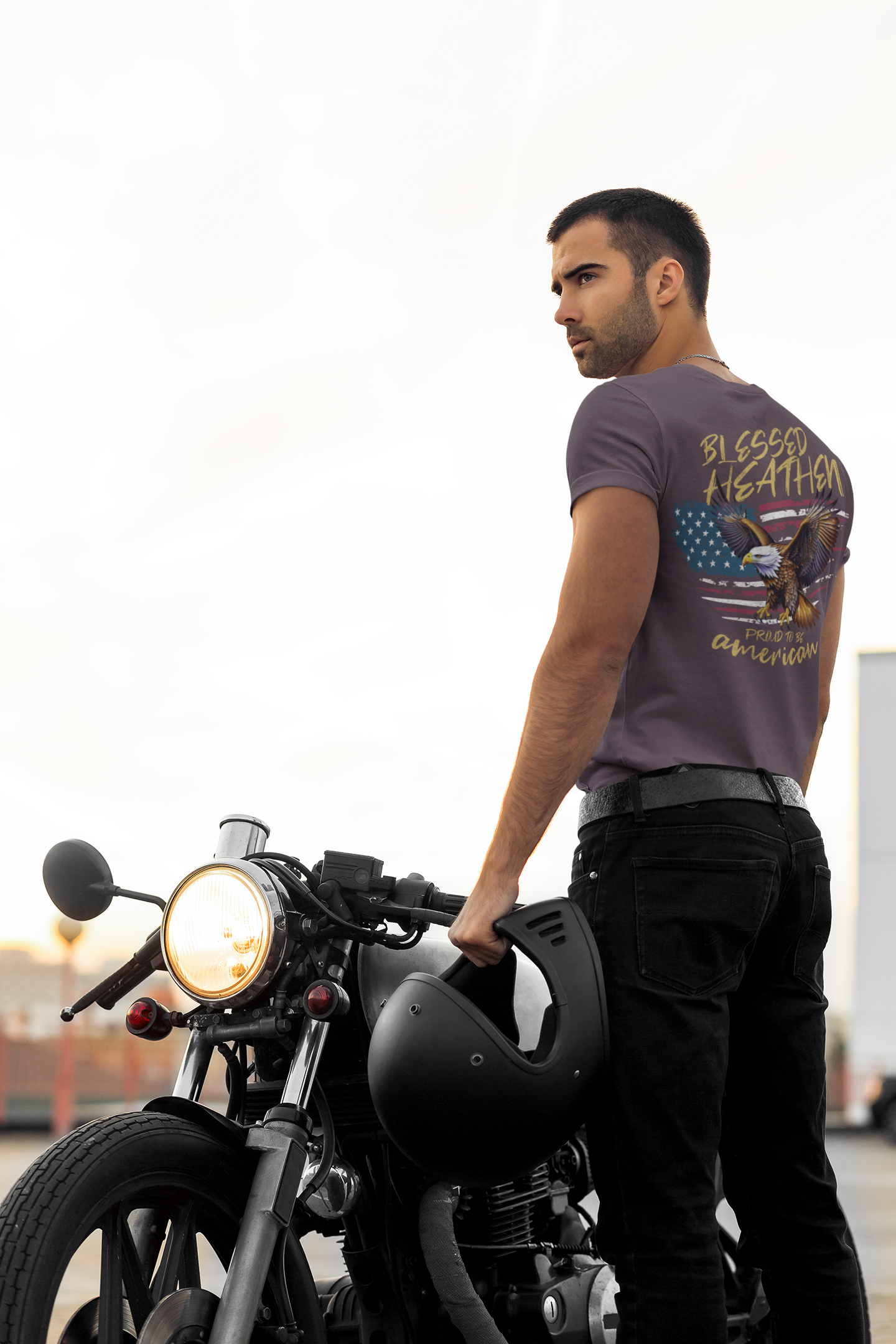 Men's American Eagle - Design on Back Only