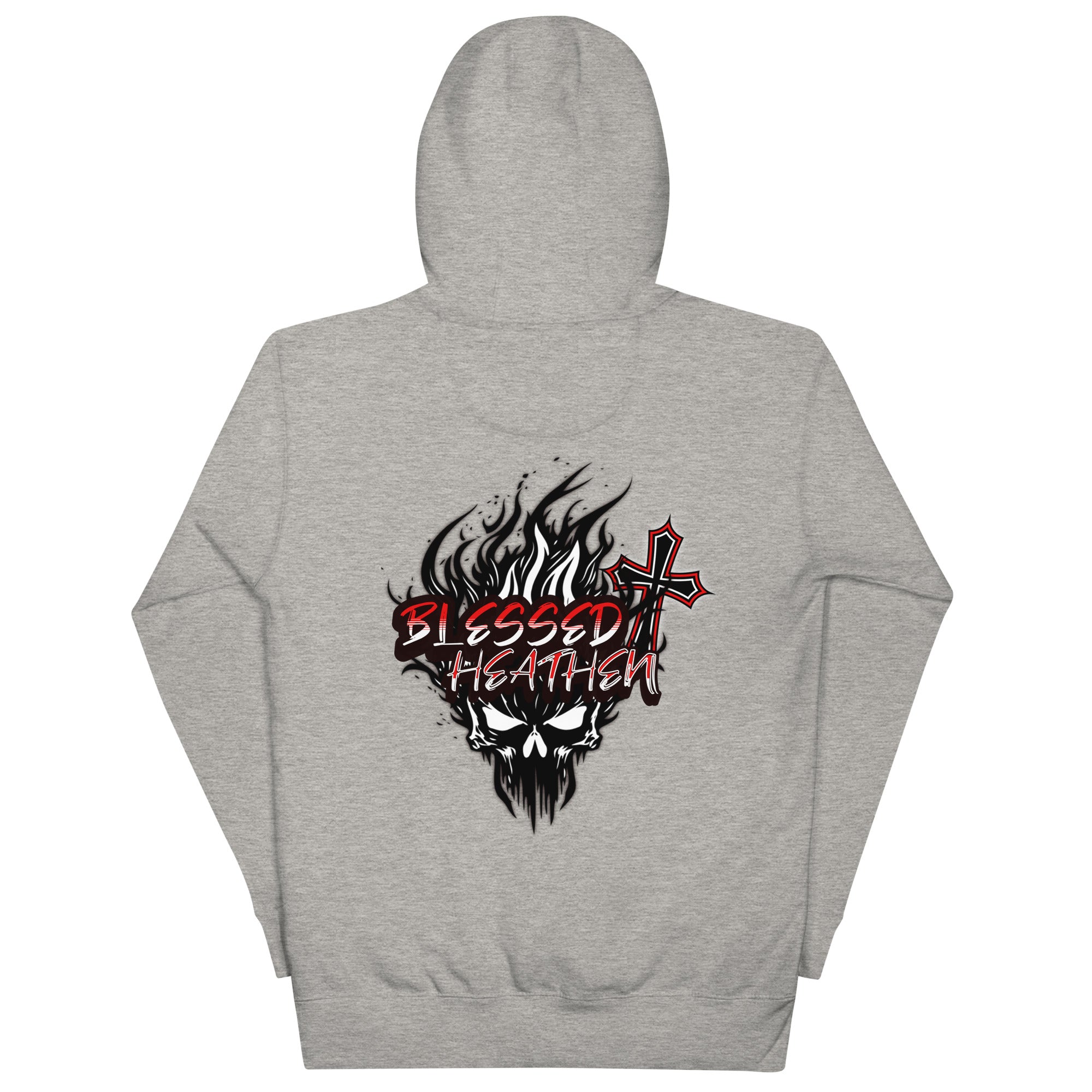 Unisex Hoodie with Blessed Heathen Logo on Back Only