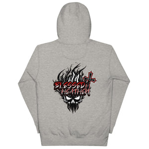 Unisex Hoodie with Blessed Heathen Logo on Back Only
