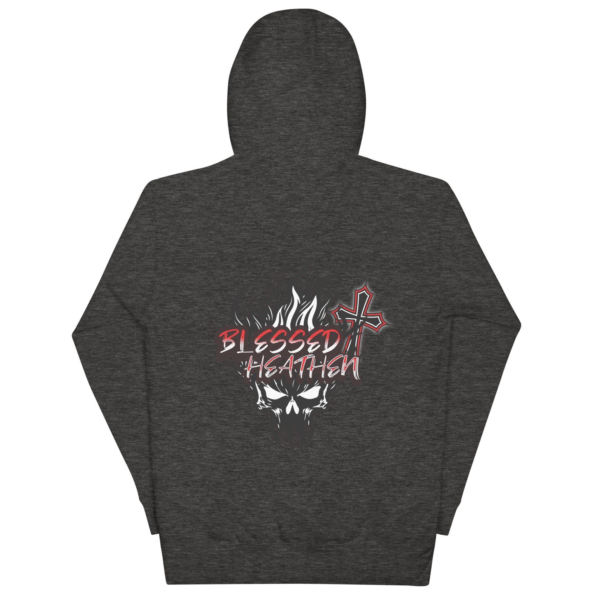 Unisex Hoodie with Blessed Heathen Logo on Back Only