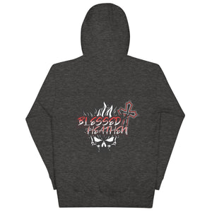 Unisex Hoodie with Blessed Heathen Logo on Back Only