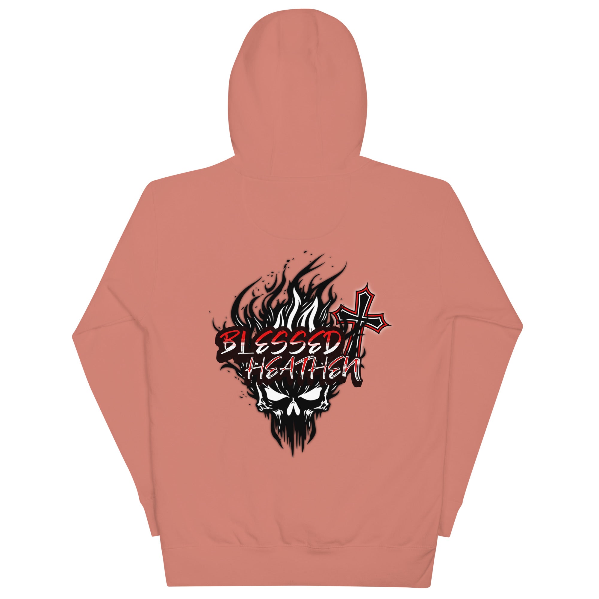 Unisex Hoodie with Blessed Heathen Logo on Back Only