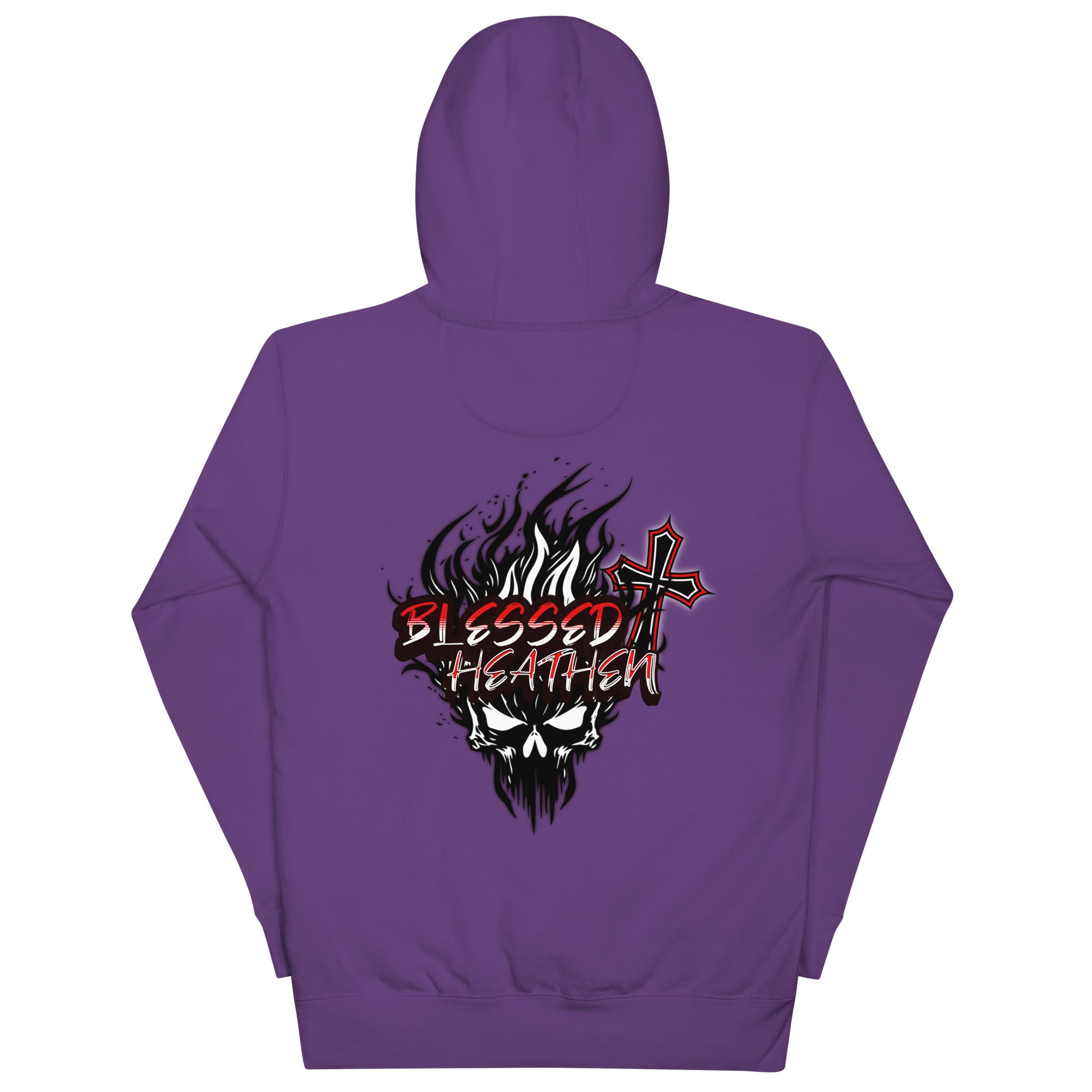 Unisex Hoodie with Blessed Heathen Logo on Back Only