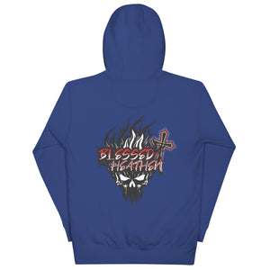 Unisex Hoodie with Blessed Heathen Logo on Back Only
