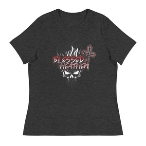 Women's Blessed Heathen Logo - Design on Front Only